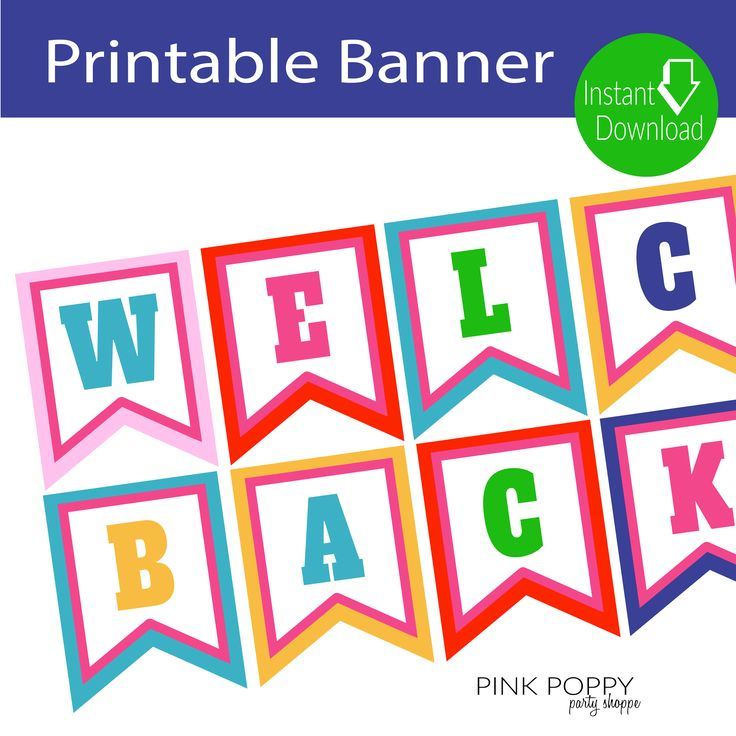  Free Printables Welcome Back Banner Welcome Back Banner Welcome 