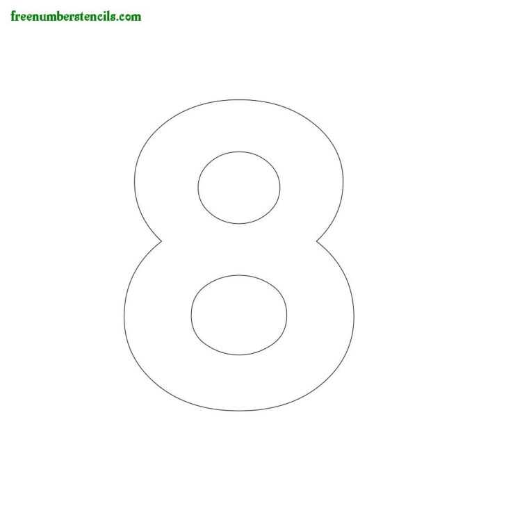 Free Printable 5 Inch Number Stencils