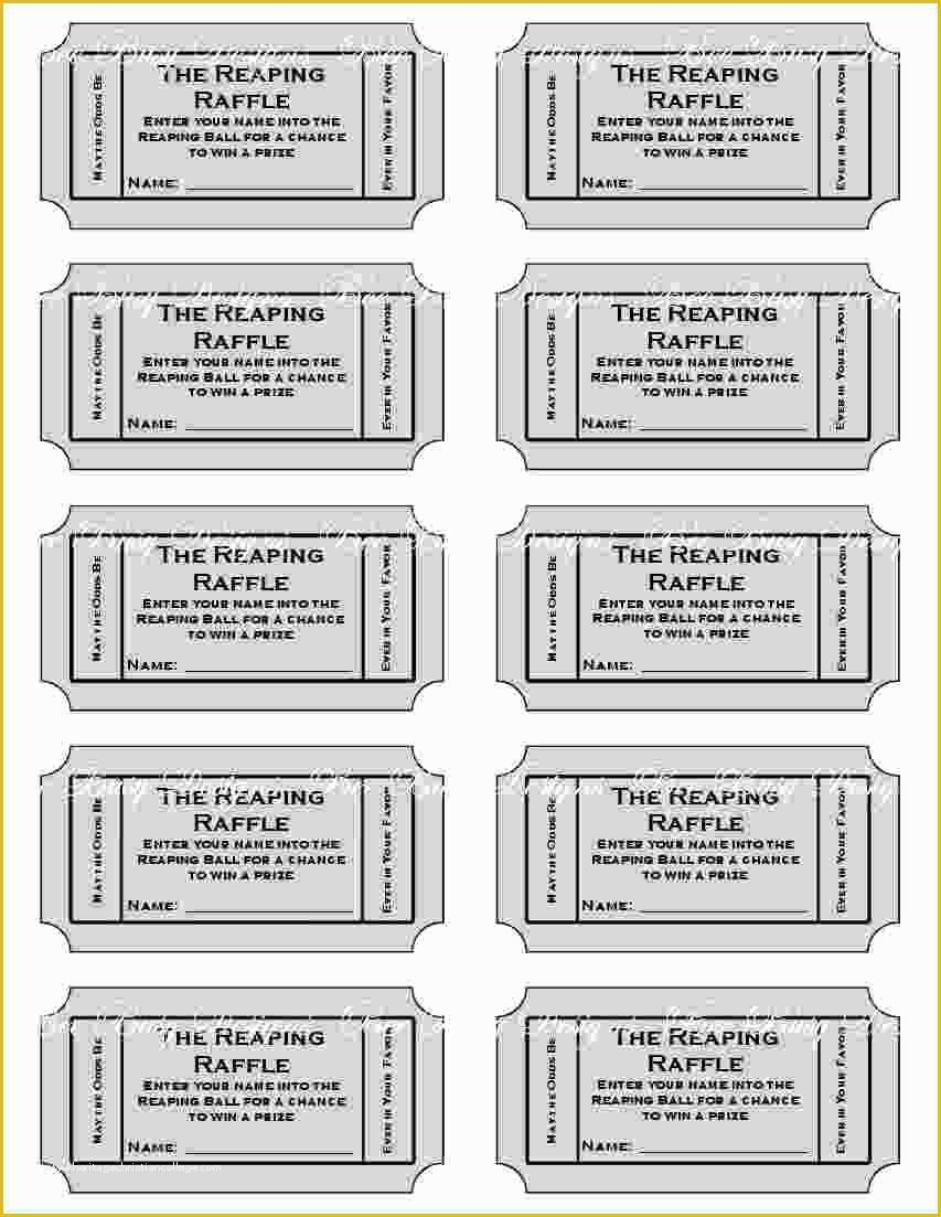 Free Ticket Stub Template Of Free Printable Raffle Tickets With Stubs 
