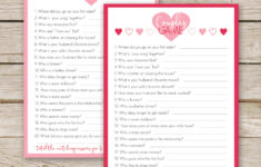 Free Valentines Couples Game Cards Aspen Jay