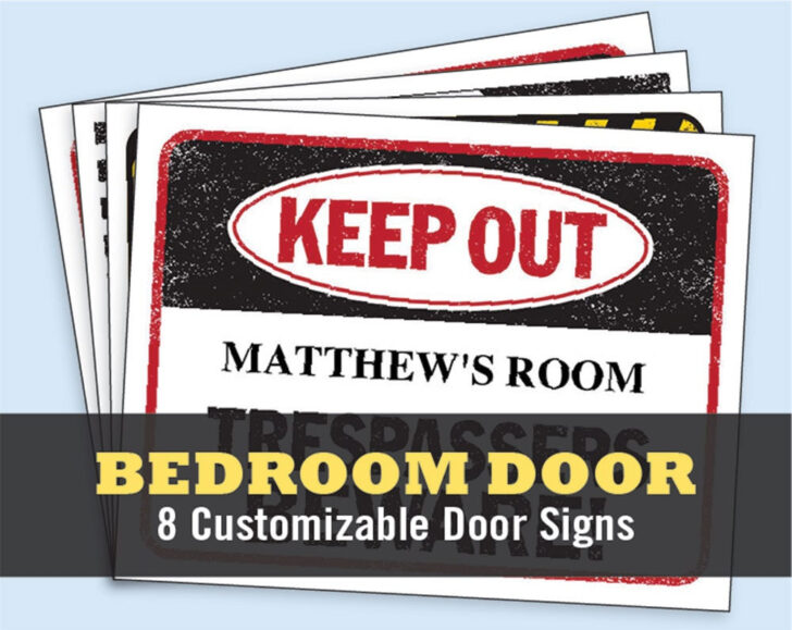 Free Printable Bedroom Door Signs