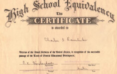 Ged Certificate Template Download Planner Template Free