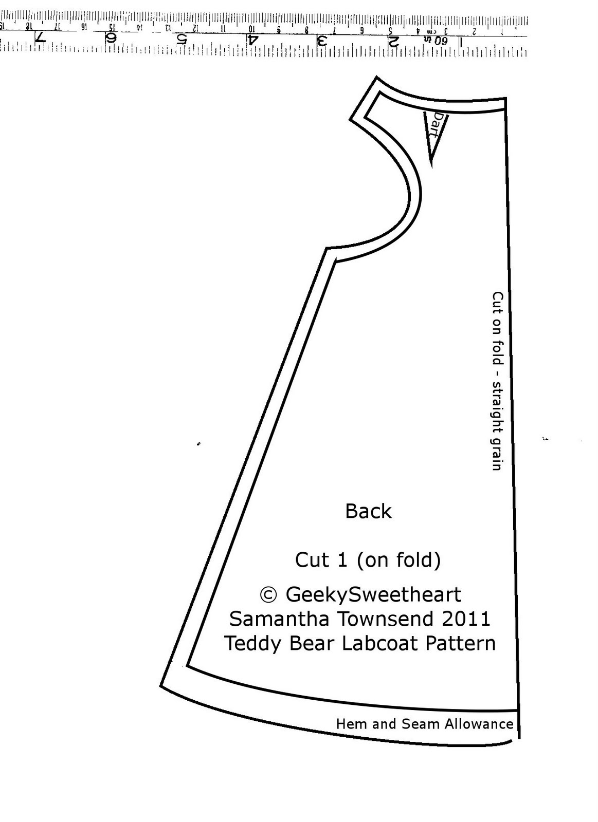 GeekySweetheart Teddy Bear Labcoat With TUTORIAL 