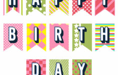 Get 29 Download Printable Banner Template Happy Birthday Letters To