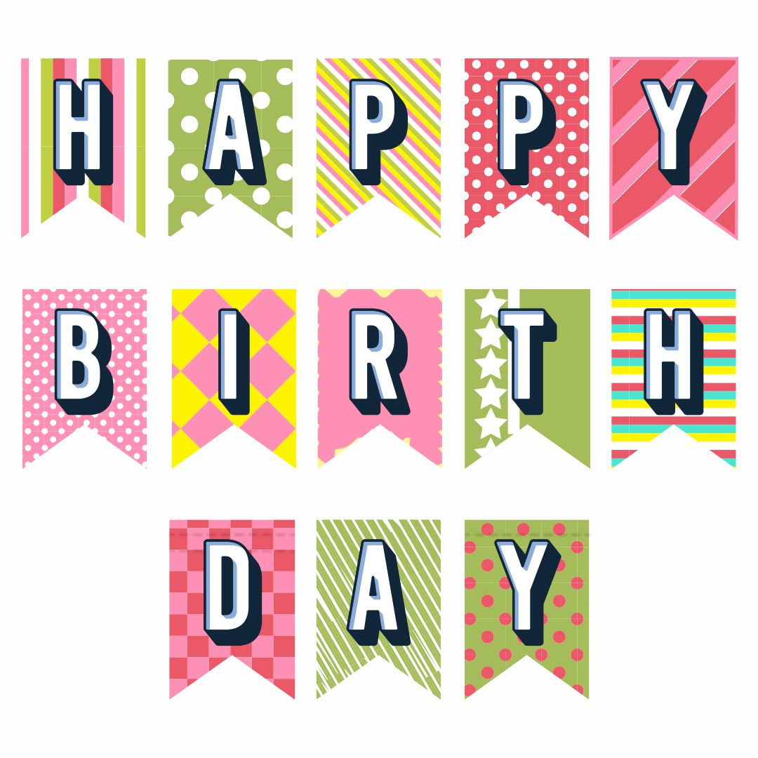  Get 29 Download Printable Banner Template Happy Birthday Letters To 