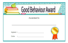 good behavior certificate free printable 6 certificate templates Good Behavior Certificate Free Printable 6 Certificate Templates