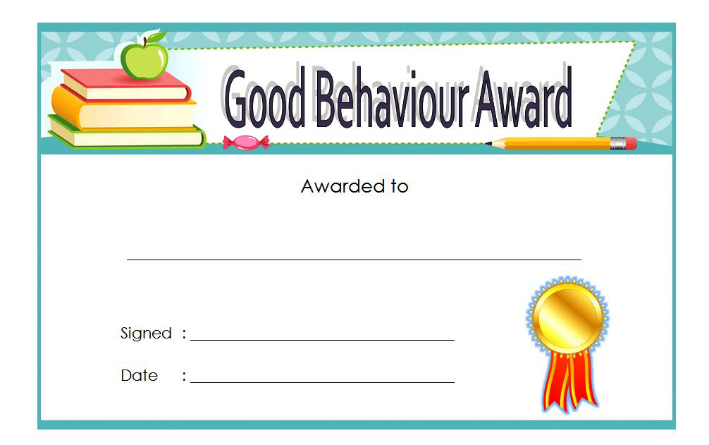 Good Behavior Certificate Free Printable 6 Certificate Templates