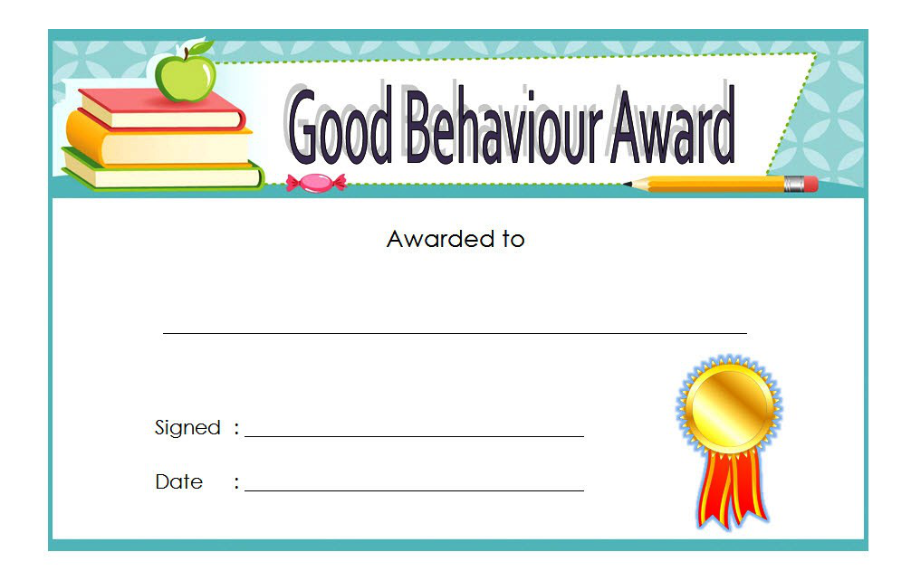 Good Behavior Certificate Free Printable 6 Certificate Templates 