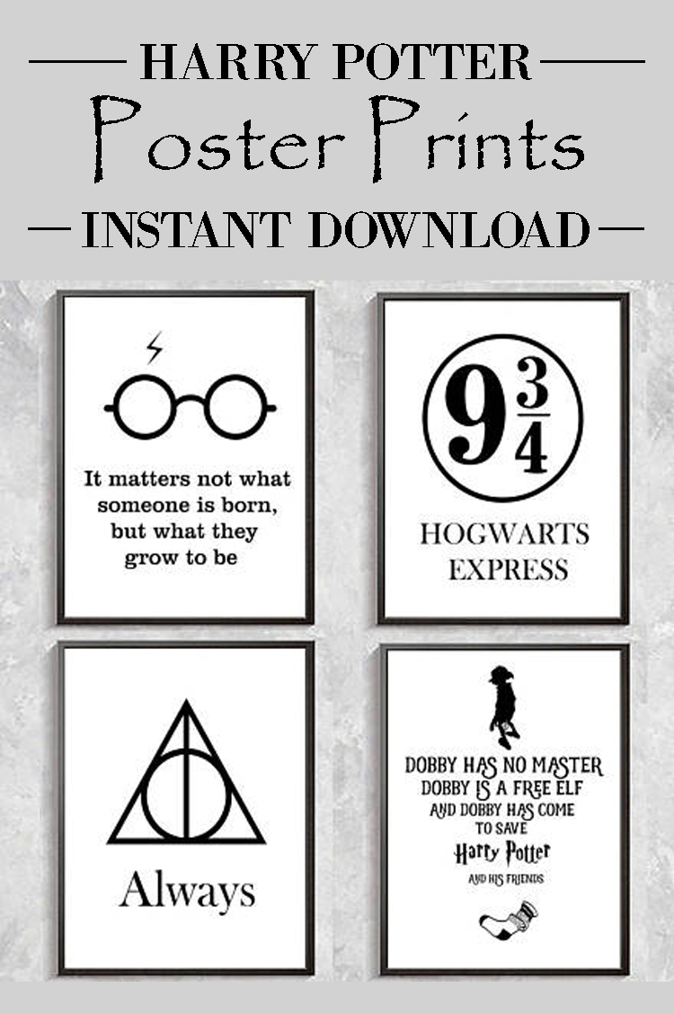 Halloween Decor Harry Potter House Posters Free Printable Harry 