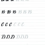 Handwriting Fake Calligraphy Practice Sheet Pretty Prints Paper