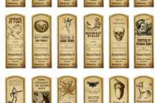 Harry Potter Potion Bottle Labels Printable Potions Labels Party