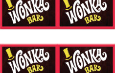 How To Make A Wonka Bar Wrapper Free Printable Wonka Bar Wrapper