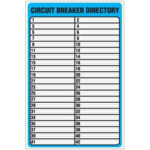 Impressive Printable Circuit Breaker Labels Templates Breaker Box