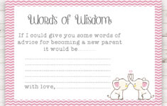 Invisionistdesigns Baby Shower Advice Cards Free Printable