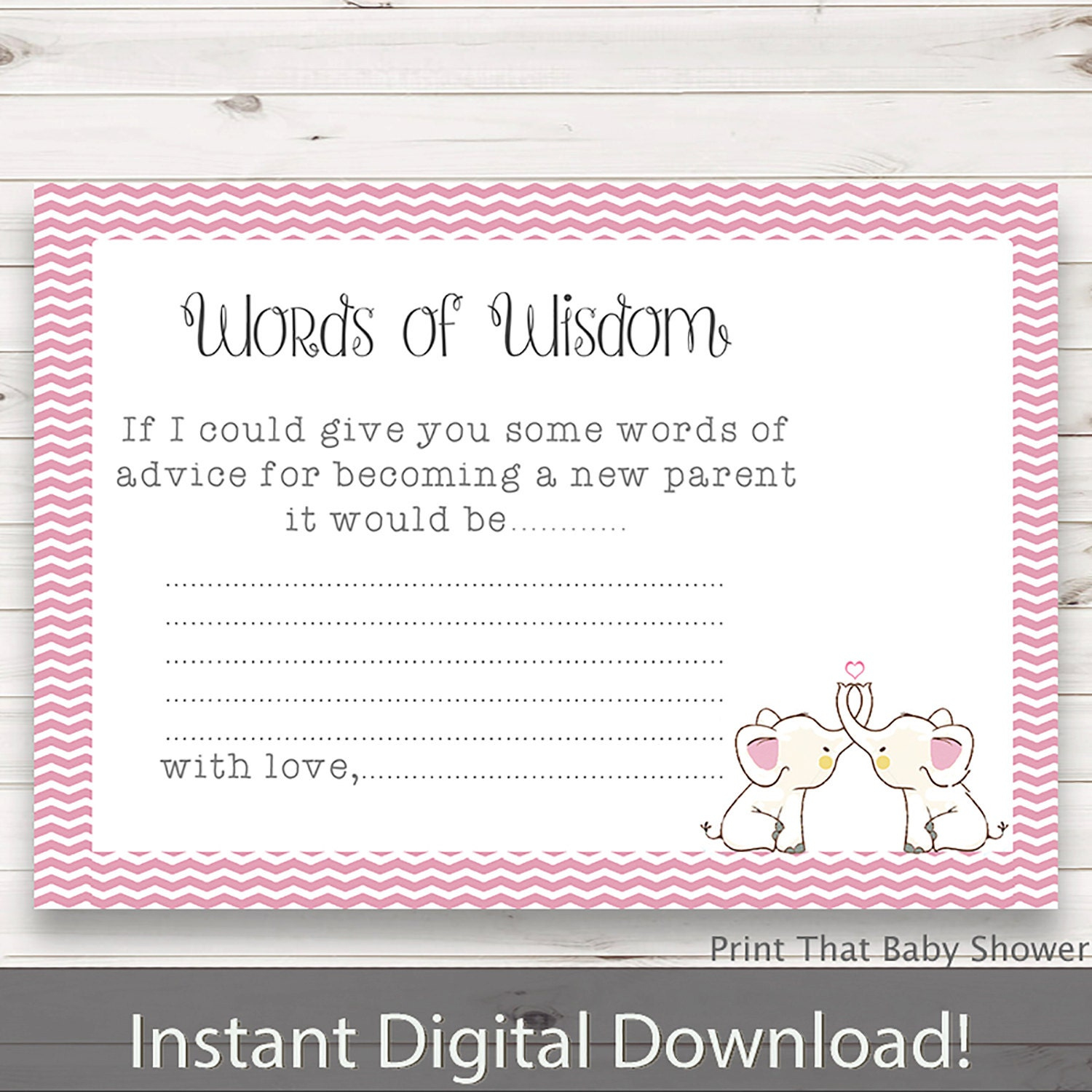 Invisionistdesigns Baby Shower Advice Cards Free Printable