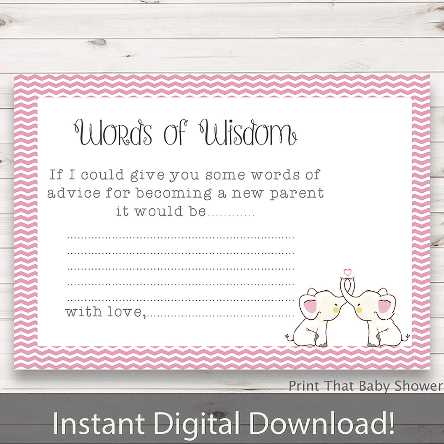 Free Printable Baby Advice Cards | Rossy Printable