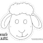 Lamb Mask Theatrics Kiddos Play Craft Coloring Sheep Mask