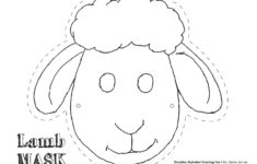 lamb mask theatrics kiddos play craft coloring sheep mask Lamb Mask theatrics kiddos play craft coloring Sheep Mask