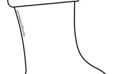 large christmas stocking template coloring christmas Large Christmas Stocking Template Coloring Christmas