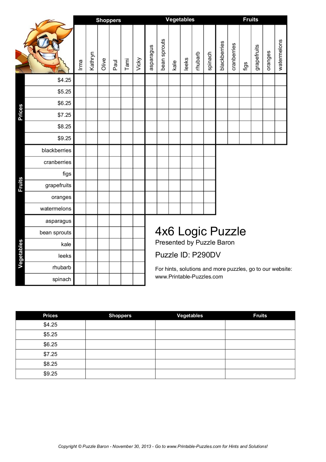 Logic Grid Puzzles Printable 79 Images In Collection Page 2 