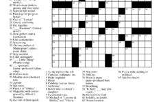 Merl Reagle 39 s Sunday Crossword Free Printable Free Printable A To Z