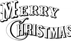 Merry Christmas Stencil Free Printable Free Printable