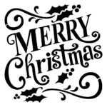 Merry Christmas Stencil Free Printable Free Printable