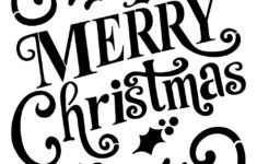 merry christmas stencil free printable free printable Merry Christmas Stencil Free Printable Free Printable