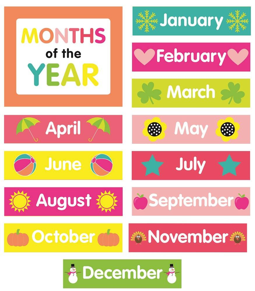 Months Of The Year Spelling Tracing And Chart Teaching Free 