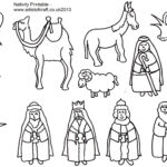 Nativity Scene Coloring Pages Printables Nativity Story Printable