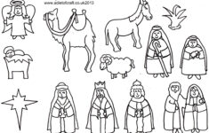 Nativity Scene Coloring Pages Printables Nativity Story Printable