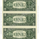 One Dollar Bill Template Back Printable Pdf Download