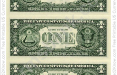 one dollar bill template back printable pdf download One Dollar Bill Template Back Printable Pdf Download