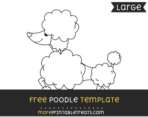 Poodle Template Large