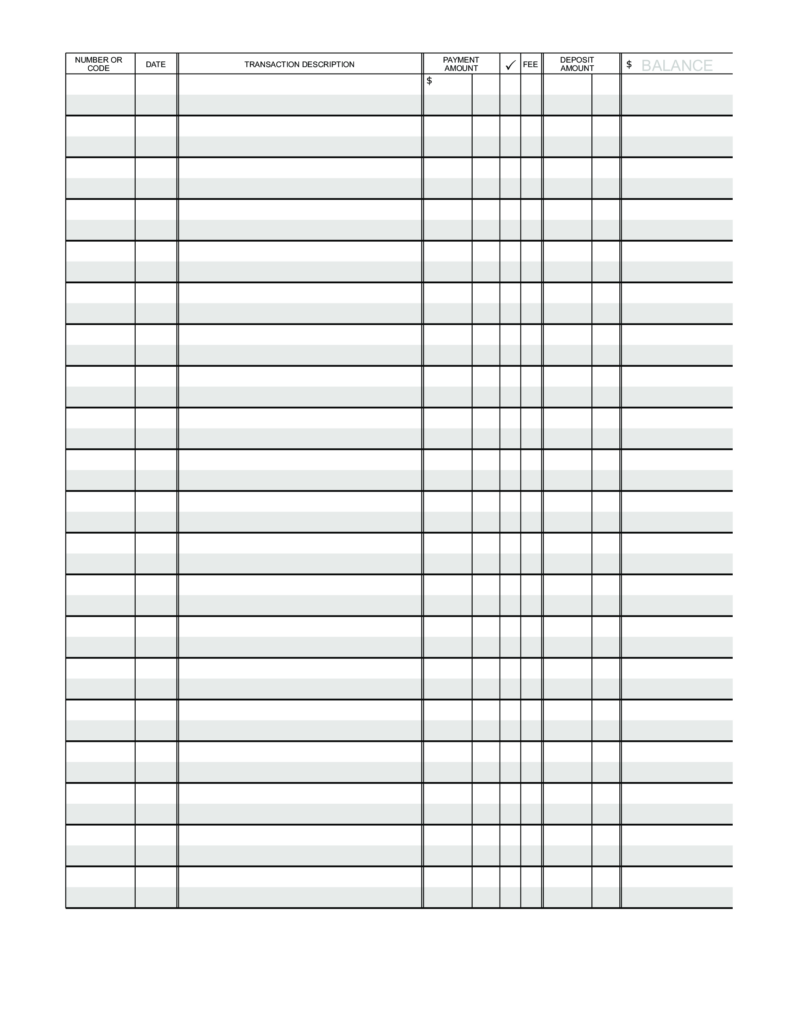 Printable Accounting Ledger Paper Template Free Printable General ...