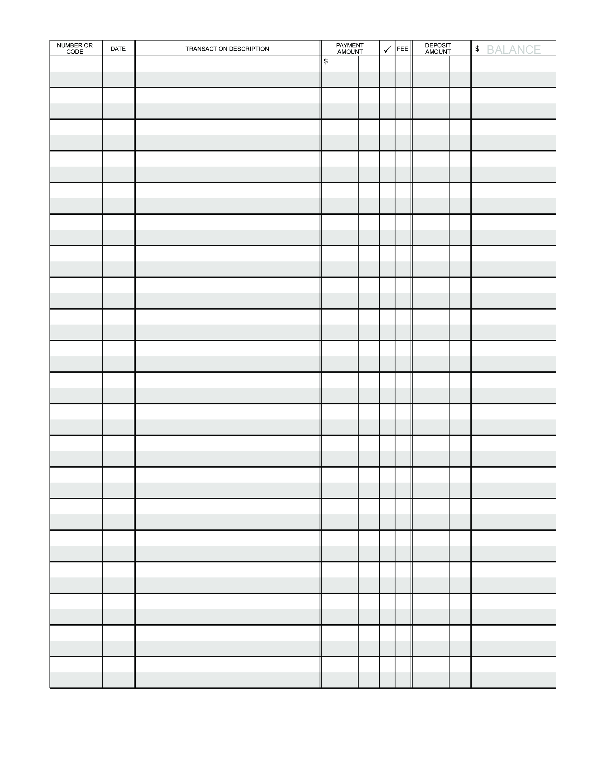 Printable Accounting Ledger Paper Template Free Printable General 