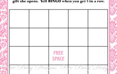 Printable Baby Shower Bingo 50 Cards Pink And Blue Printable