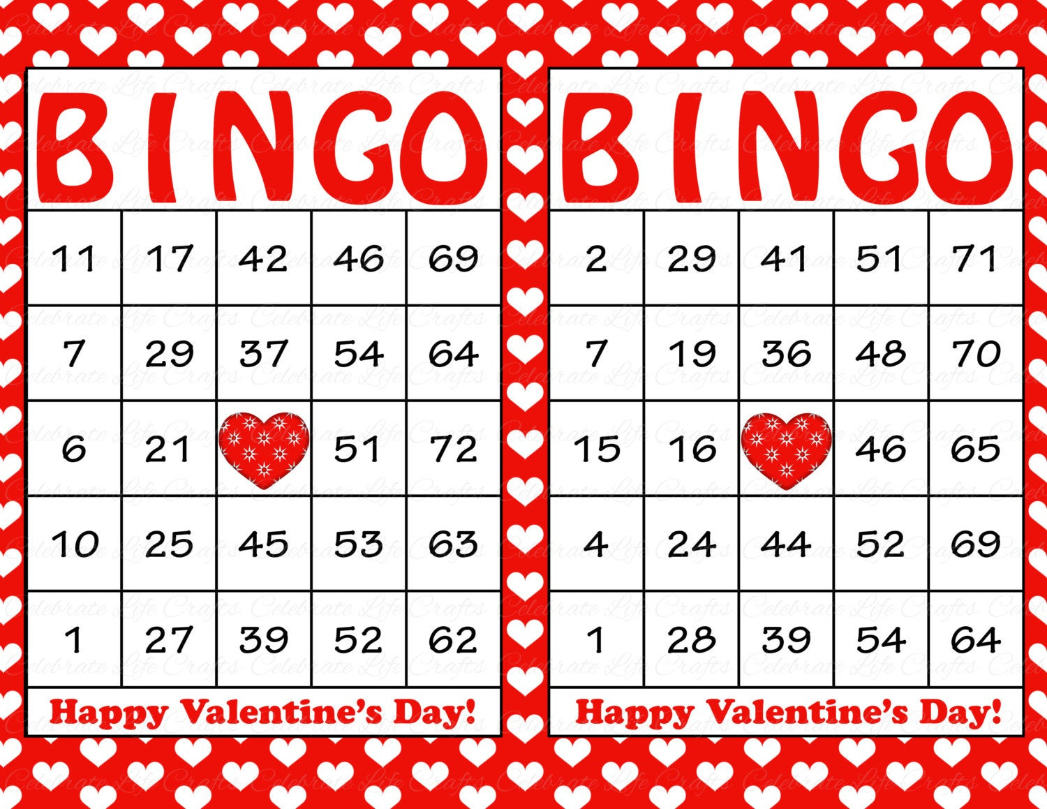 Printable Bingo Cards 1 75 Free Printable Bingo Cards | Rossy Printable