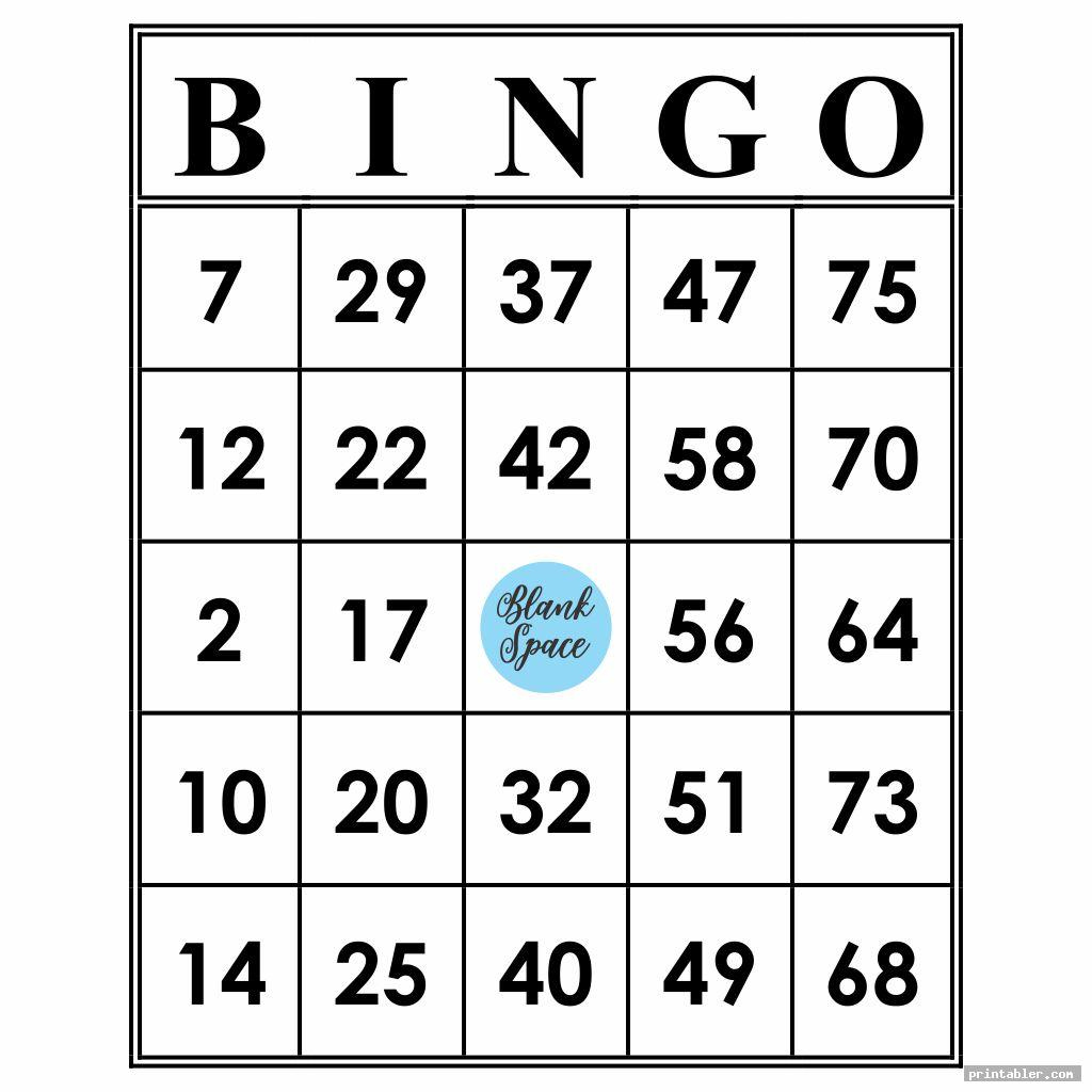 Free Printable Bingo Cards With Numbers | Rossy Printable