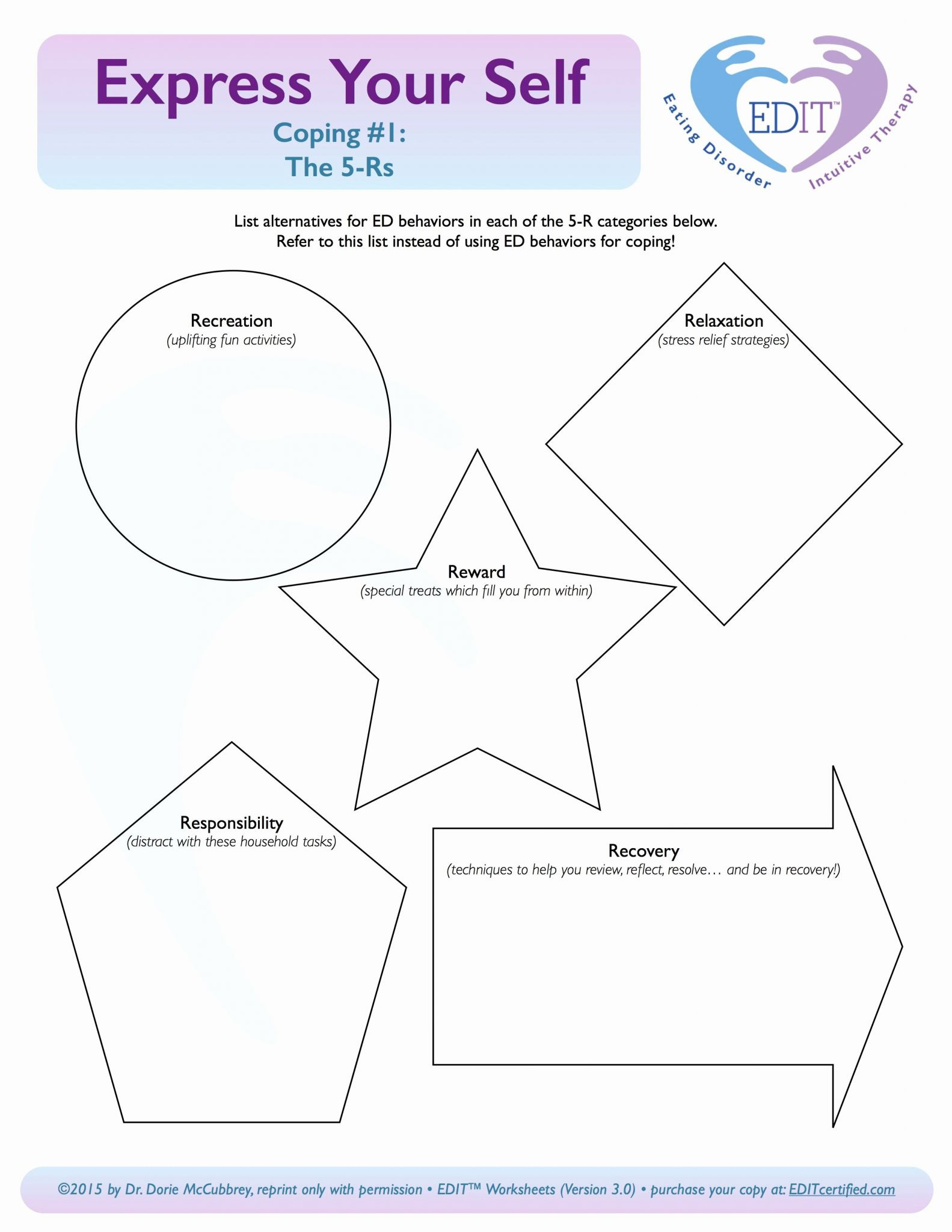 Free Printable Coping Skills Worksheets For Adults | Rossy Printable