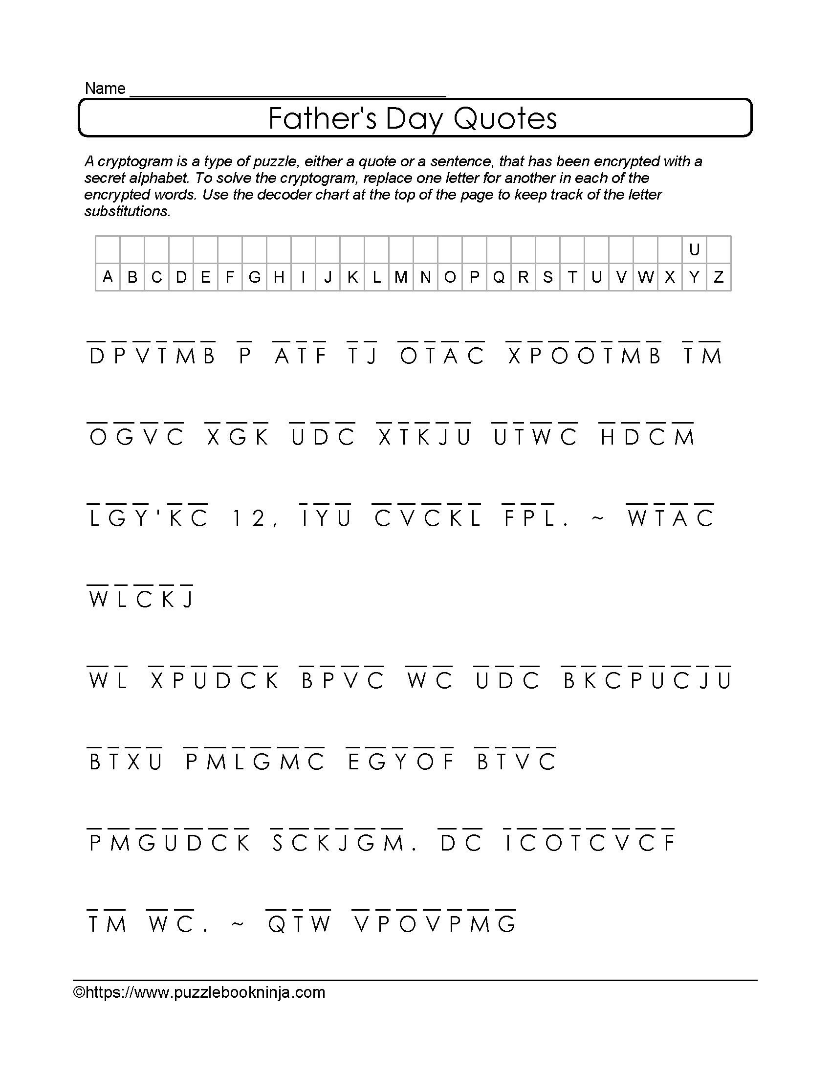 Printable Cryptograms Free For Adults Rossy Printable