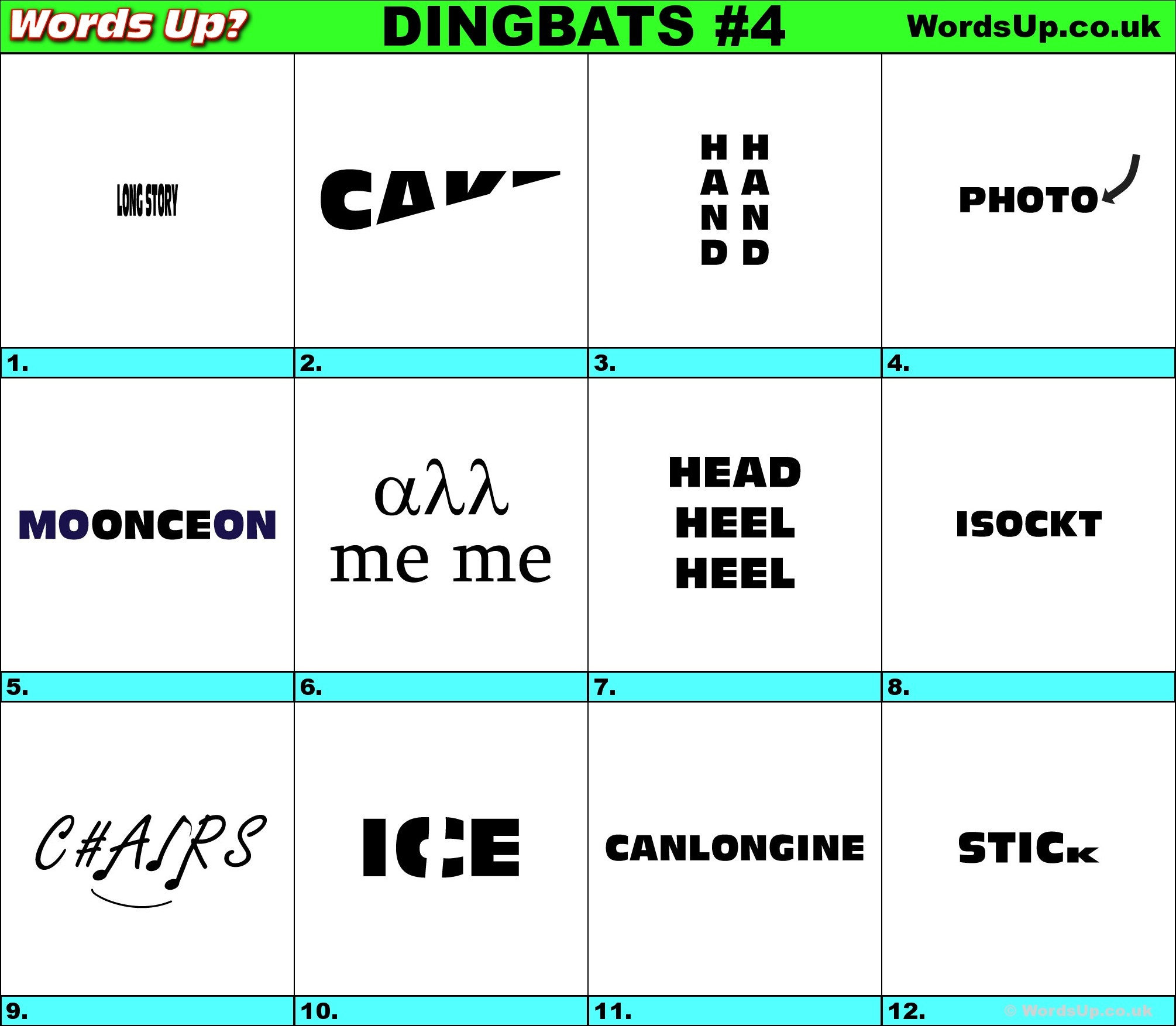 Printable Logic Puzzle Dingbat Rebus Puzzles Dingbats S Rebus Puzzle 