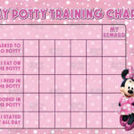Printable Minnie Mouse Potty Training Chart FREE Punch Cards Disney