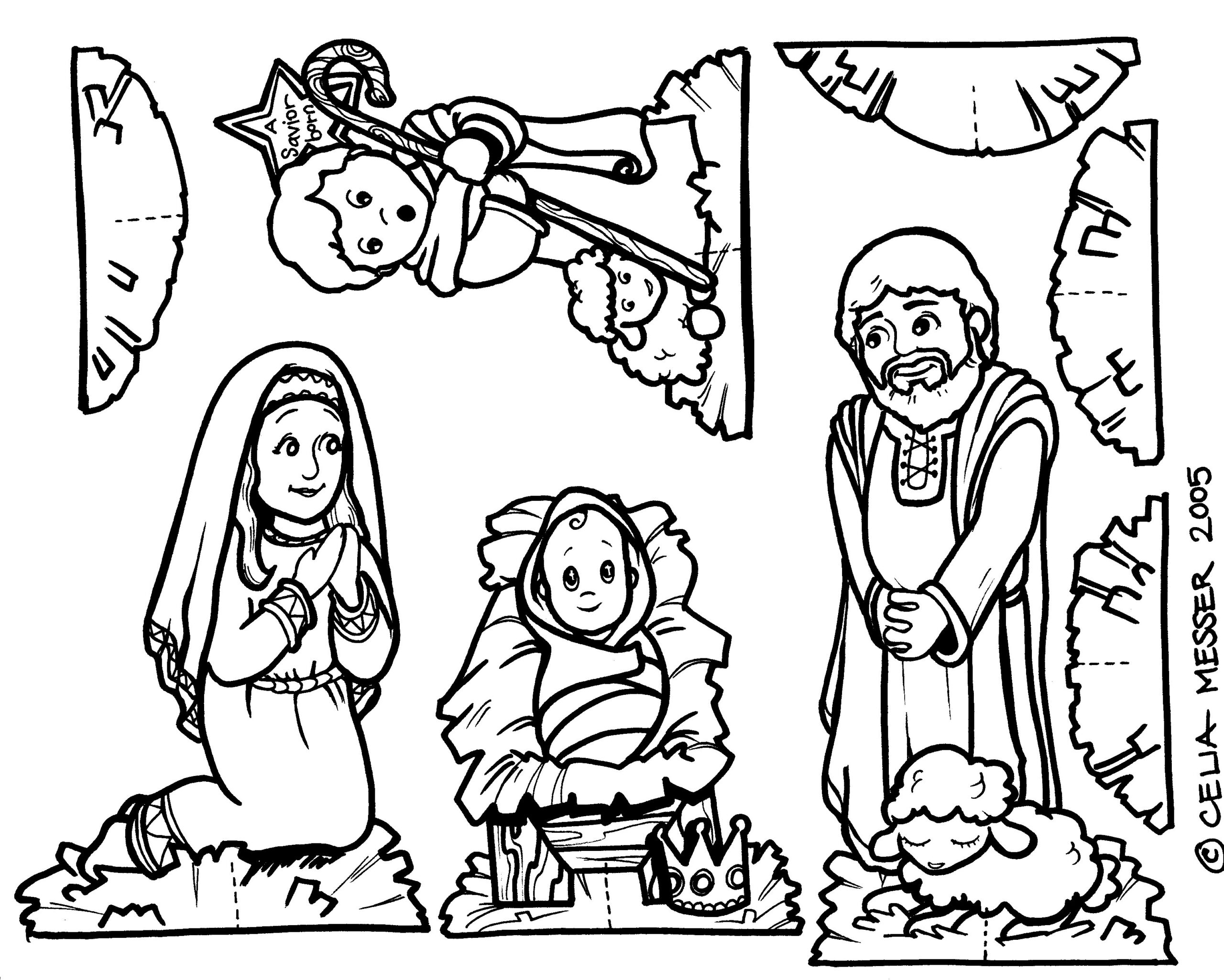 Printable Nativity Scene Coloring Pages At GetColorings Free 