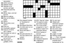 Printable Nea Crossword Puzzle Printable Crossword Puzzles