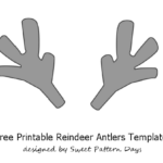 Printable Reindeer Antlers Template Reindeer Antlers Templates