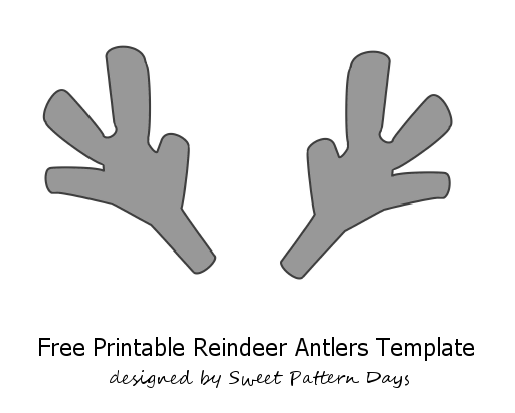 Printable Reindeer Antlers Template Reindeer Antlers Templates 