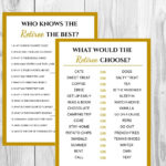 Retirement Party Game Printable Who Knows The Retiree What Would