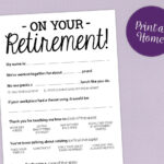 Retirement Party Games Free Printable Free Printable