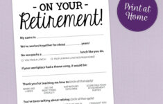 Retirement Party Games Free Printable Free Printable